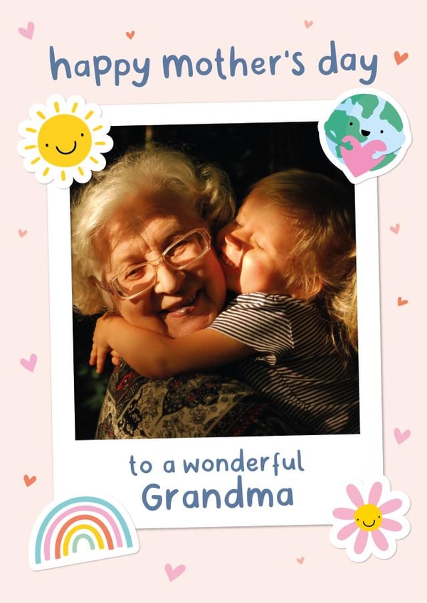 Photo2023 Grandma Mothers Day Personalised Photo Card 4051 created by Macie Dot Doodles