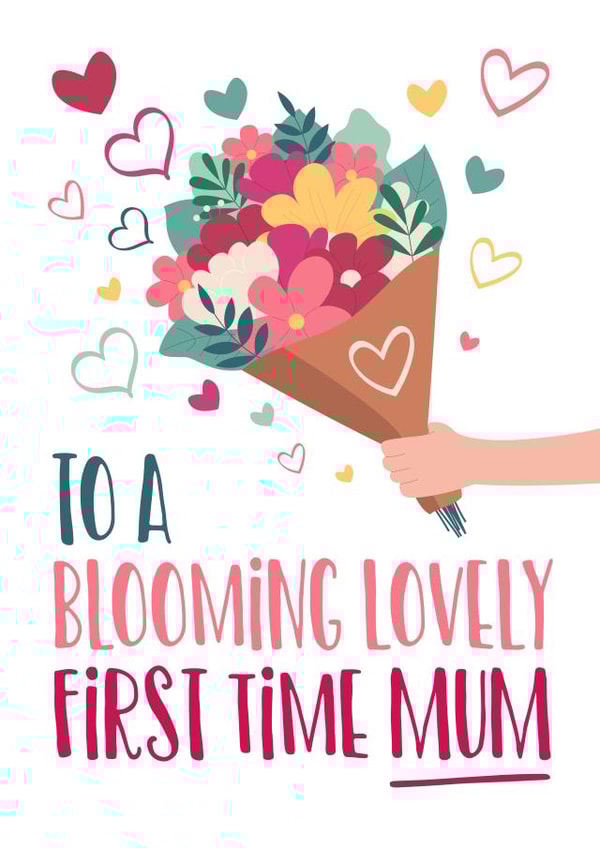 Cute Mother's Day Card - Blooming Lovely - First created by Superlush Cards