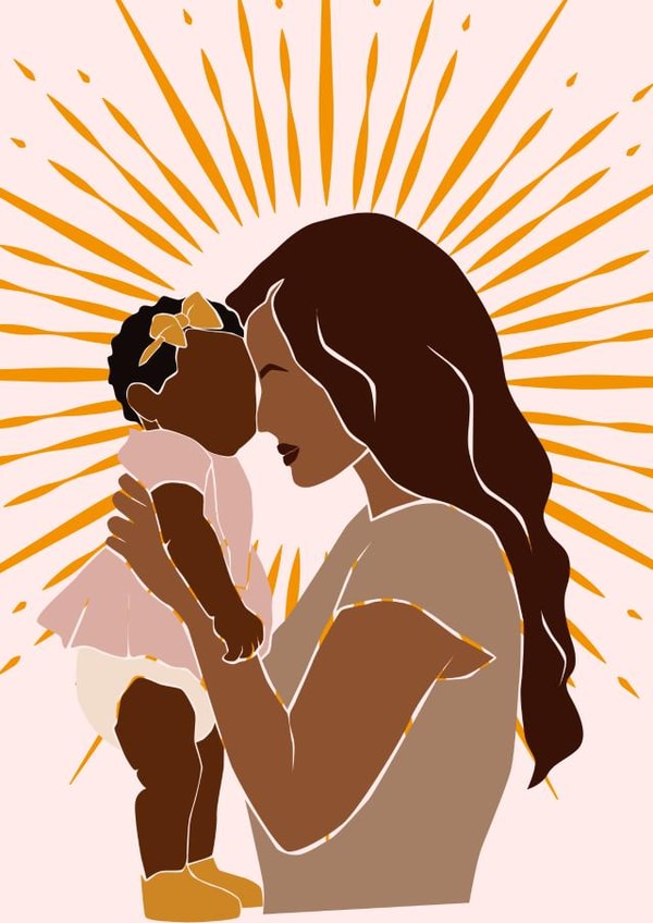 'Mummy's Little Girl' Cute Mother's Day Card Perfect for the new mummy! created by Vanessa Esther Free-Spirited Designs