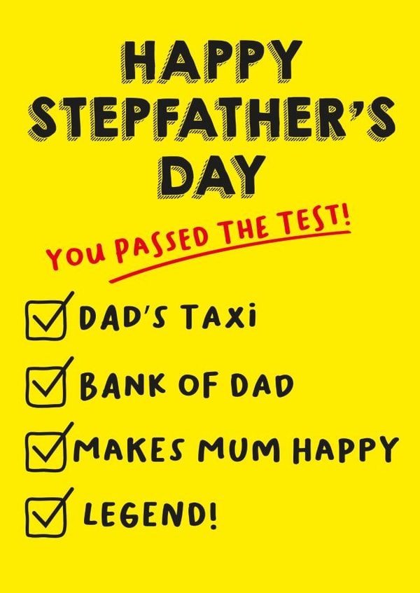 Cheeky card for your beloved stepdad - stepfather created by JayneyD Designs