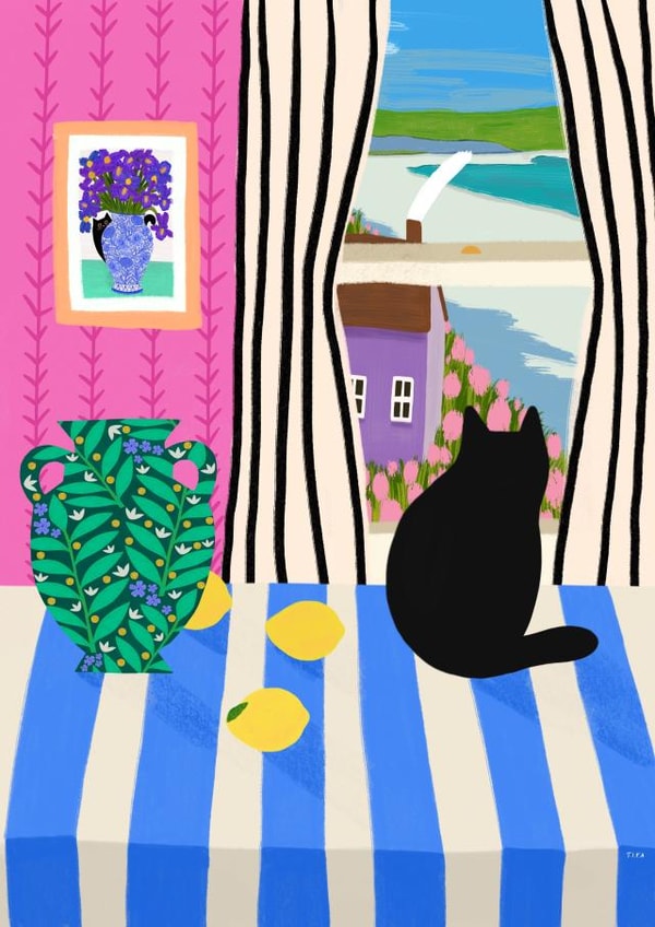 House On A Beach card created by The Paper Tail 