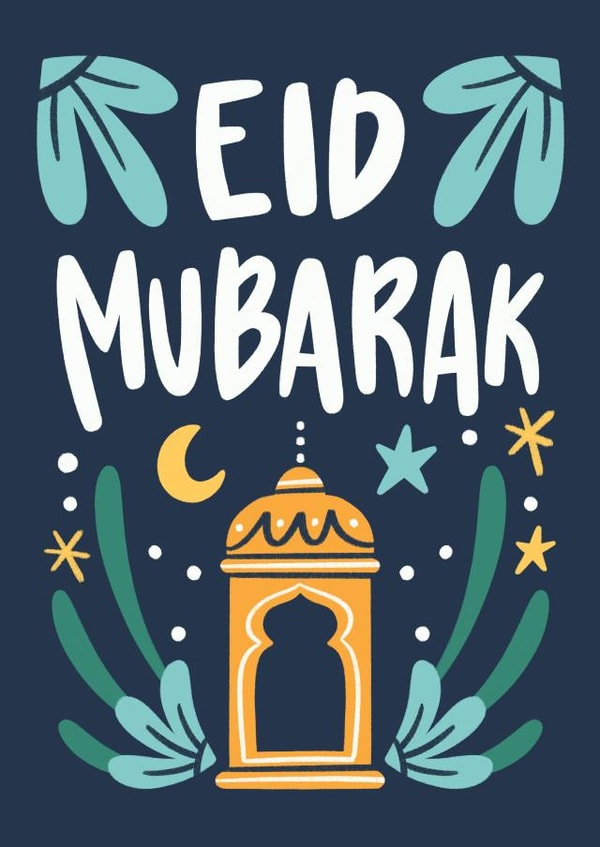 Cute Faith Card - Eid Mubarak created by Natalia Gonzalez