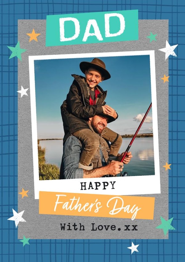 Cute Father's Day Card - With Love - Dad created by Dalia Clark Design