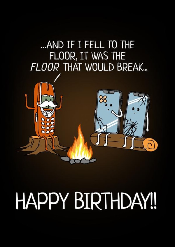 Funny Birthday Card - Nokia - Indestructible created by NerdShizzle