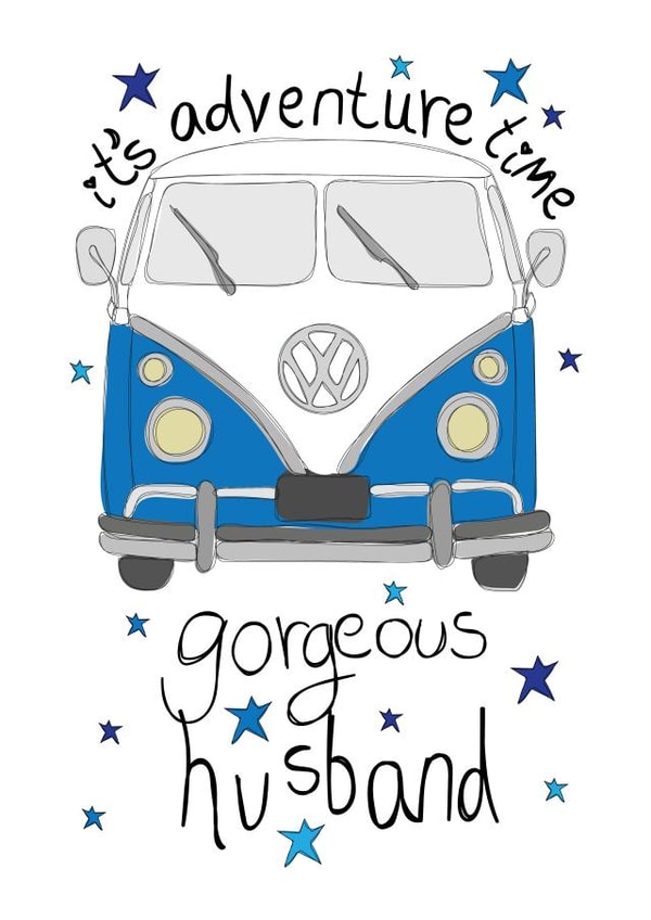 Cute Birthday Card - Gorgeous Husband - Adventure Time created by Love and Happy Stuff