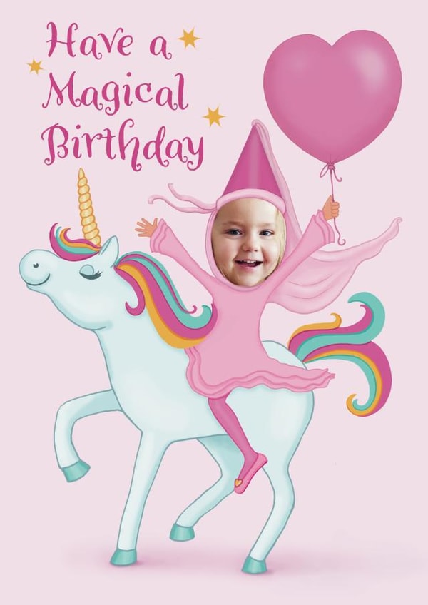 Cute Birthday Card - Unicorn - Magical Day created by Aimee Beaven