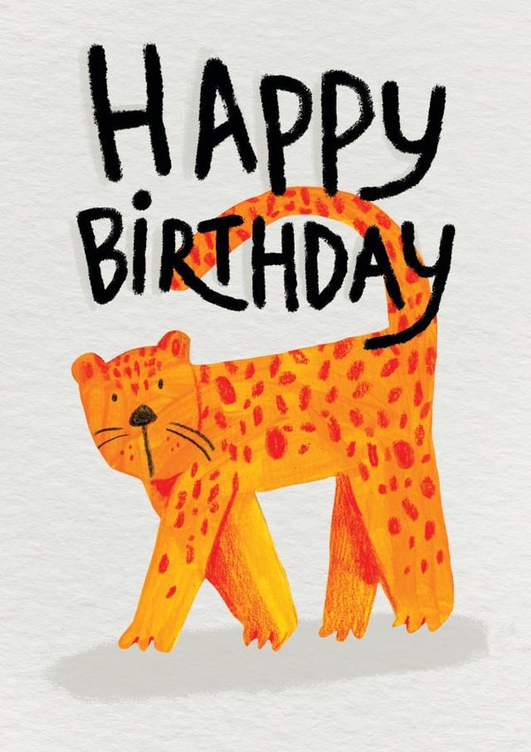 Cute Tiger Happy Birthday Card created by Ulrike Mieke 