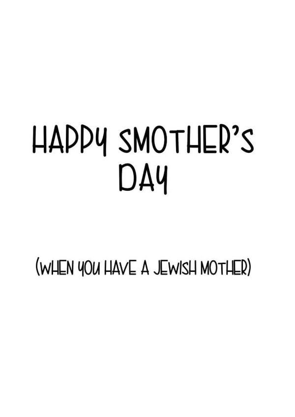 Mother's Day Jewish Funny created by Little Lisa Designs
