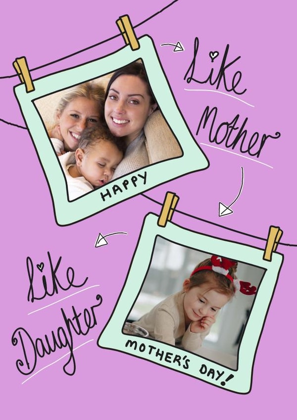 Cute Mother's Day Card - Like Mother Like Daughter created by Amelia Paveley