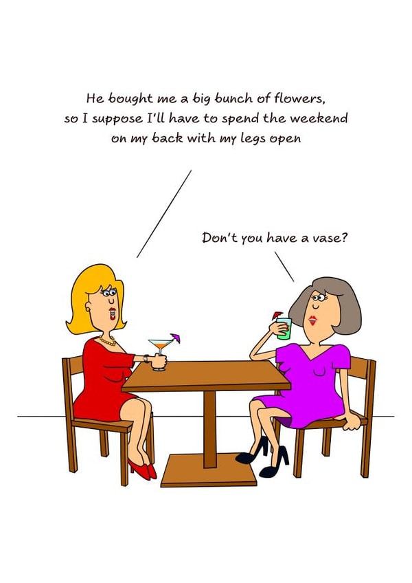 Funny Rude Birthday Card - Female Friend, Sister, Mum, Daughter. Cheeky naughty created by Swizzoo