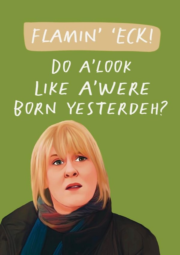 Funny Birthday card - Happy Valley - Catherine Cawood created by Giddy Kipper