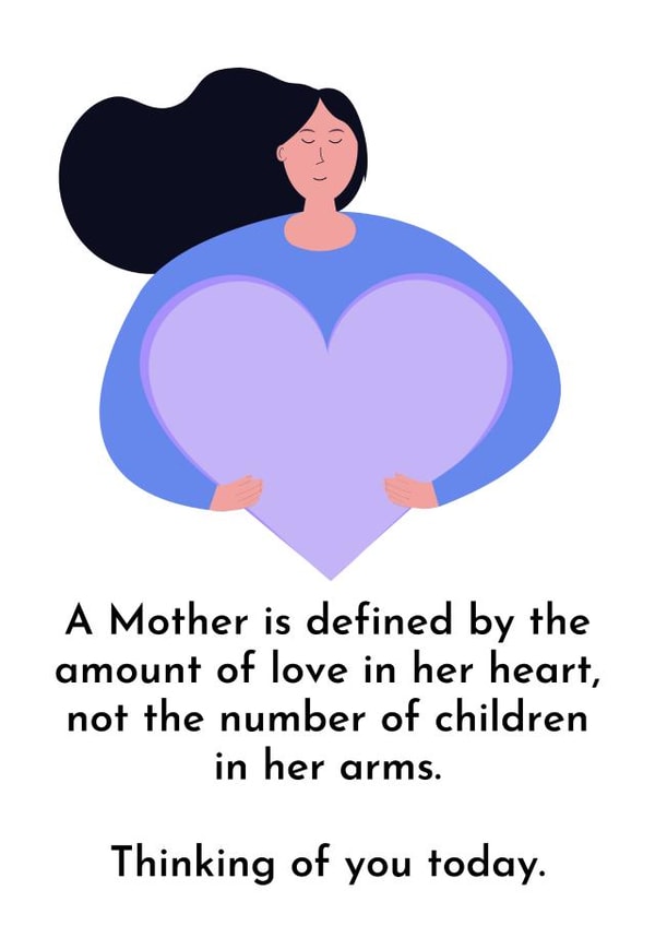 Heartfelt Mother's Day card for those struggling to conceive or suffering loss. created by Fertility Network UK