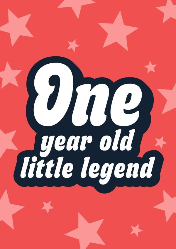 Fun Birthday Card - 1st - Little Legend created by Blush & Blossom 