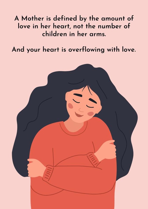 Loving card for a person who is struggling to conceive created by Fertility Network UK