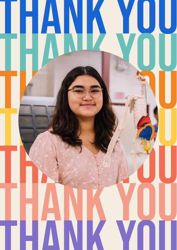 thank you friend Thank You Personalised Photo Card 22130 created by Parakeets Greets thortful
