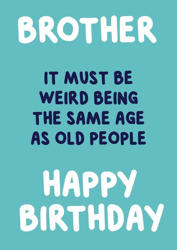 An interesting age comparison for your Brother's birthday created by @MarcoLooks
