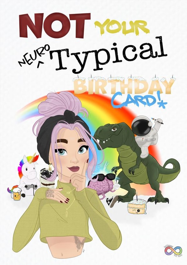 Happy Neurodivergent birthday! created by Captured in Cartoon