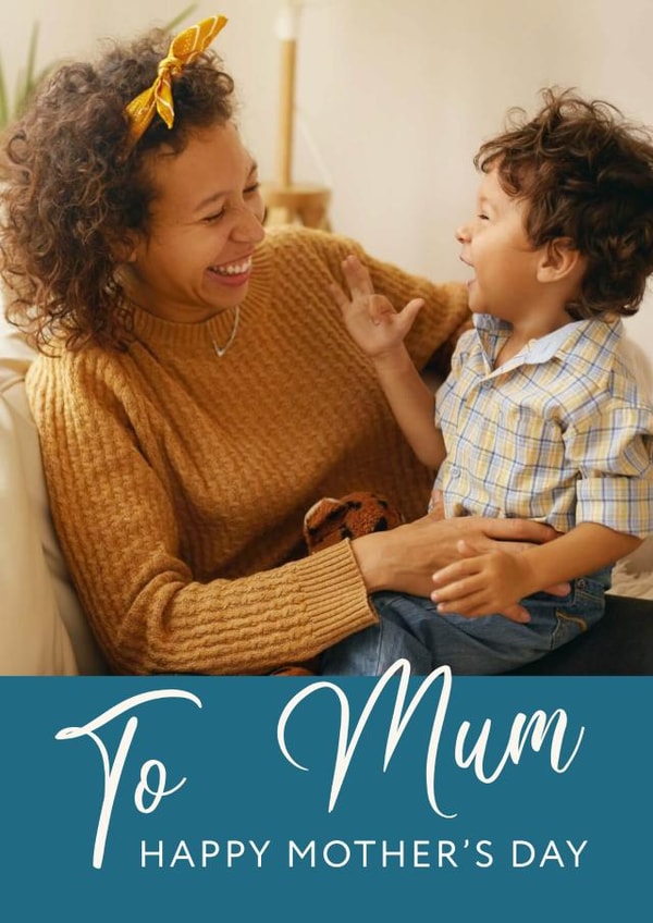 mum cute Mothers Day Personalised Photo Card 22144 created by thortful
