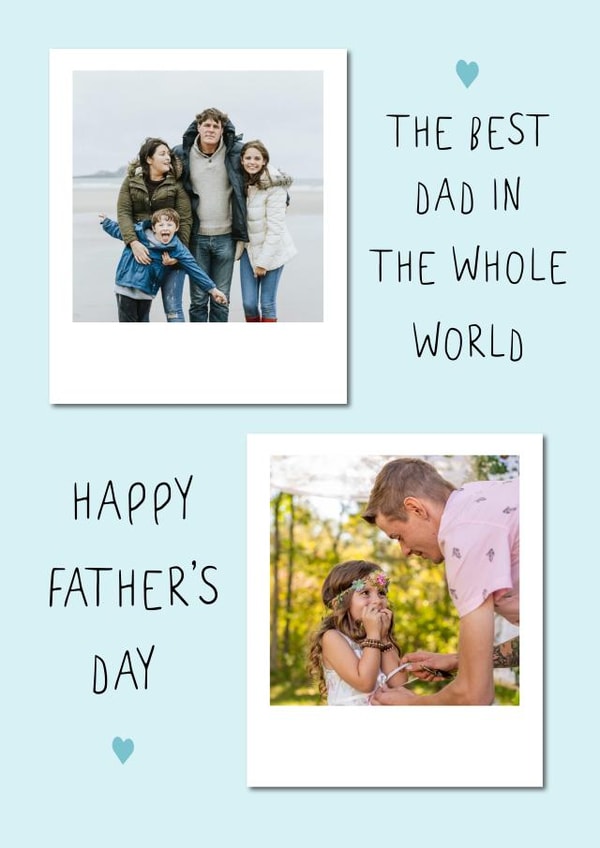 Cute Father's Day Card - Dad - Best in the Whole World created by @HurrayHaus