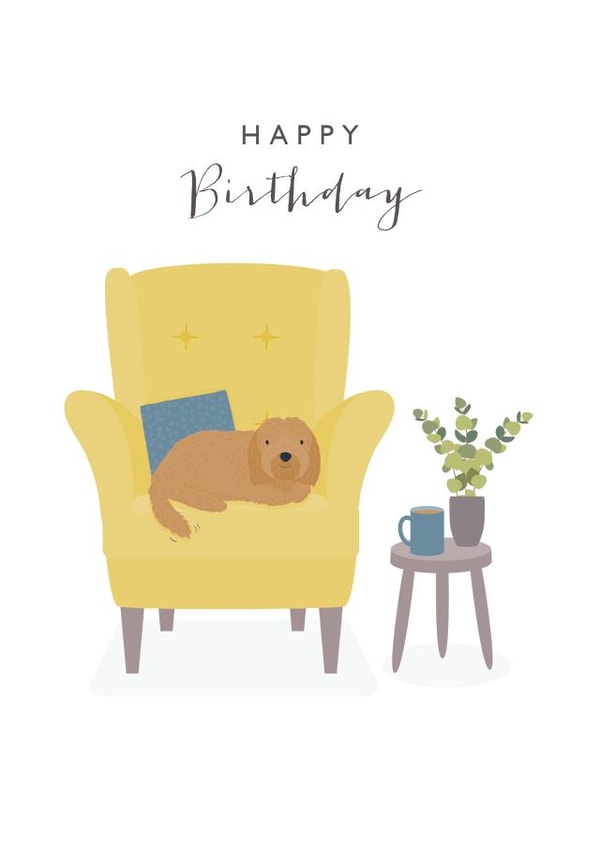 Happy Birthday Cockapoo Card created by Klara Hawkins