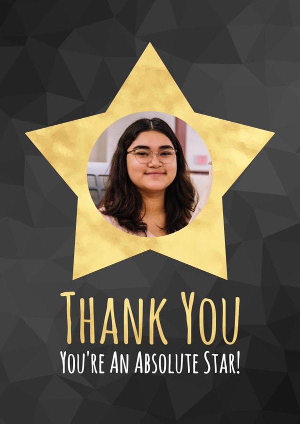 Thank You Card - Absolute Star created by Simon