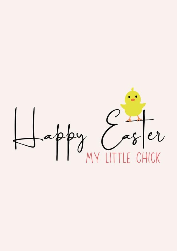 Happy Easter, Little Chick created by Tanya Pyrka