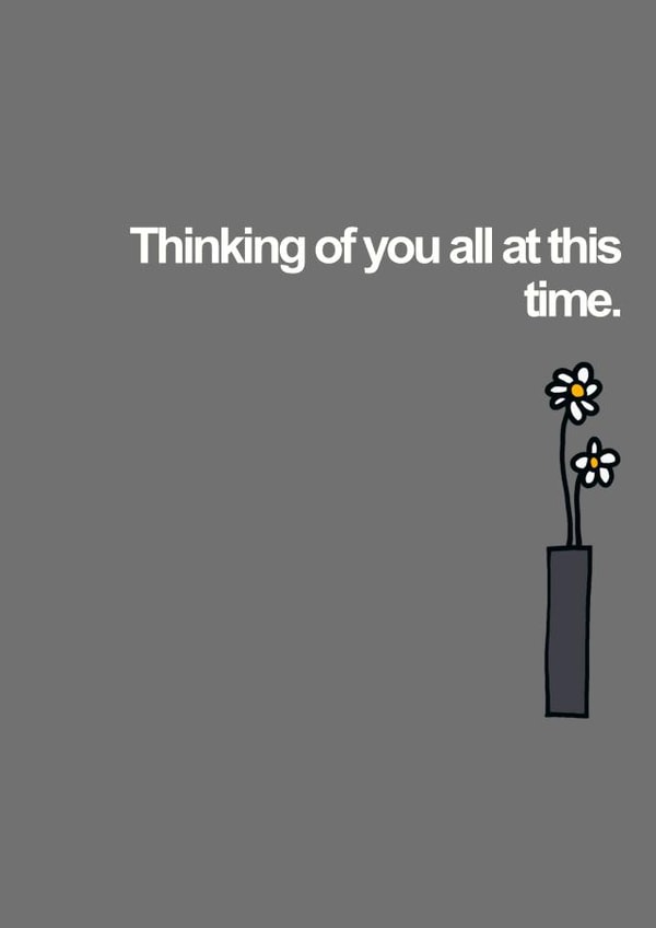 A Thortful Card For Friends Or Family - Flowers - Thinking Of You created by Sadie Cornish