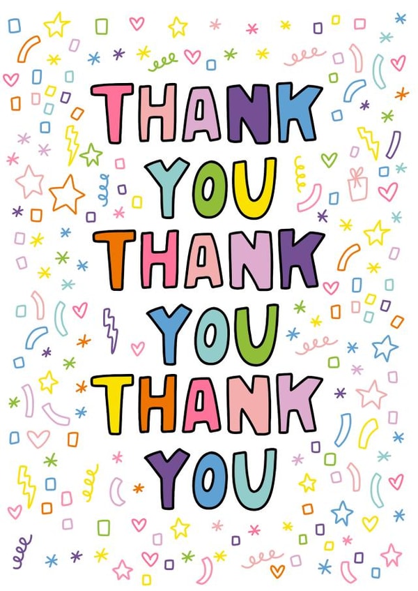 Birthday Thank You Card - Thank You For My Presents - Thank You Birthday Card created by Angela Chick