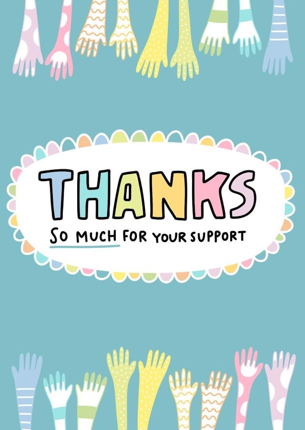 Thanks SO Much For Your Support - Rainbow Thank You Card created by Angela Chick