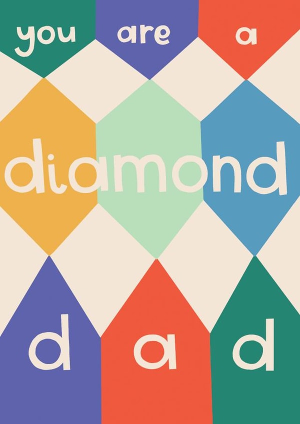 Classic Father's Day Card - Diamond Dad created by Raspberry Blossom