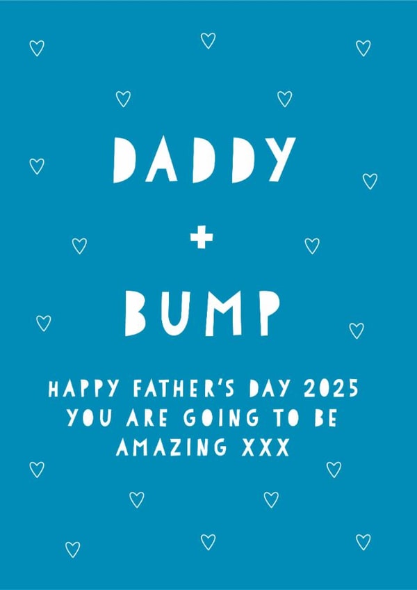 Cute Father's day card - From the Bump - 2025 created by Heather Alstead Design LTD