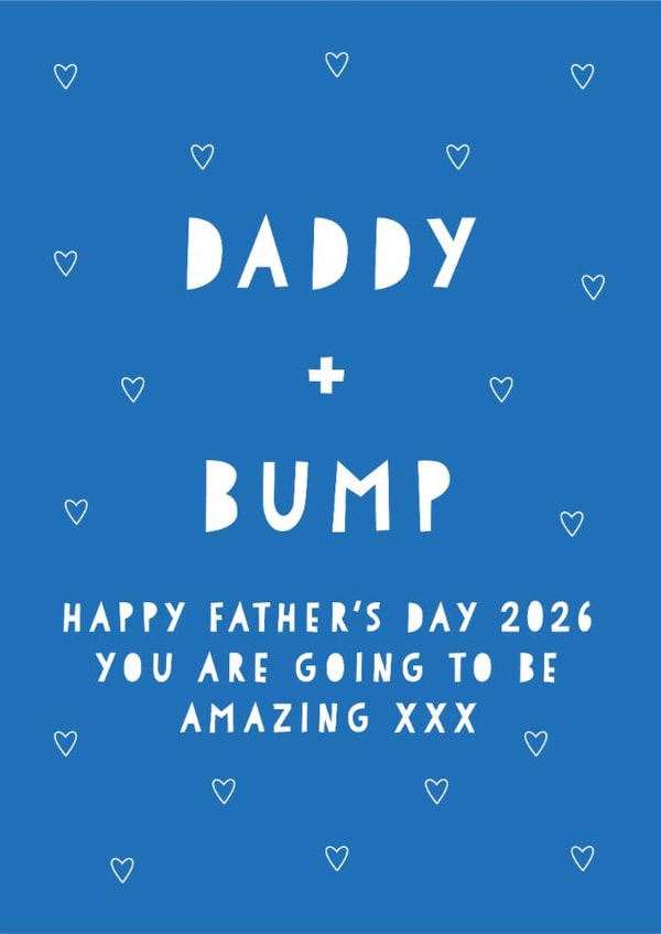 Cute Father's day card - From the Bump - 2026 created by Heather Alstead Design LTD