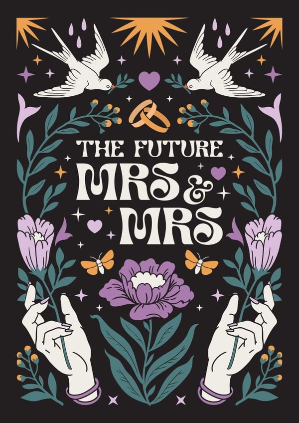 Pretty and Heartfelt - The Future Mrs & Mrs created by Oh Ellie Studio