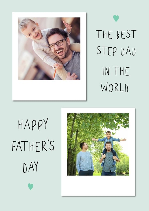Heartfelt Father's Day Card - Best Step Dad in the World created by @HurrayHaus