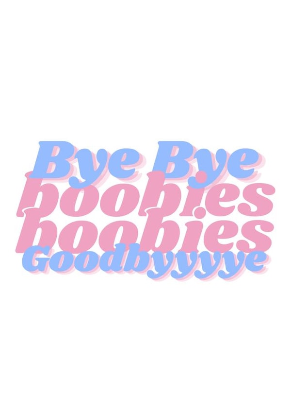 Funky Top Surgery Card For Loved Ones - LGBTQIA+ - Trans Flag Colours created by Hoops Of Joy