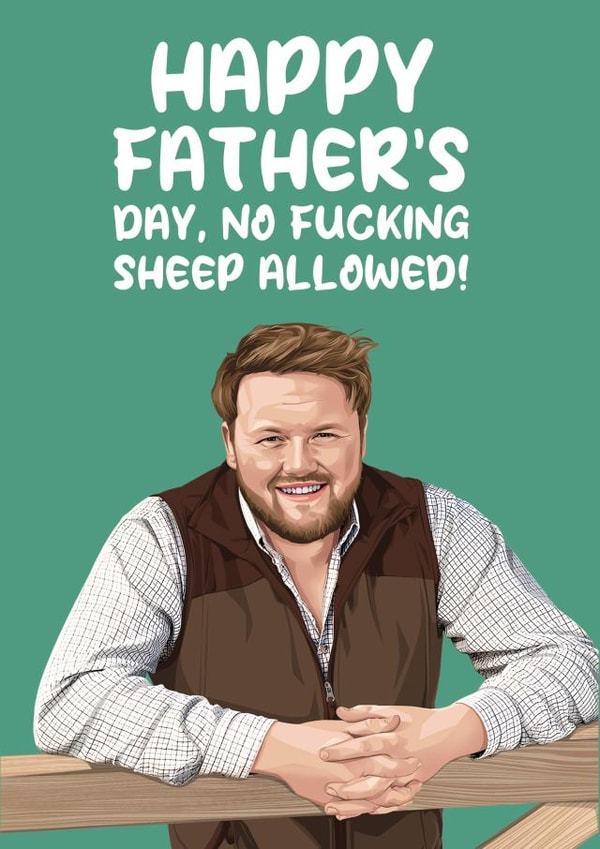 Kaleb Cooper Father's Day Card - Funny Clarksons Farm Fathers Day card created by Cheeky Chappy