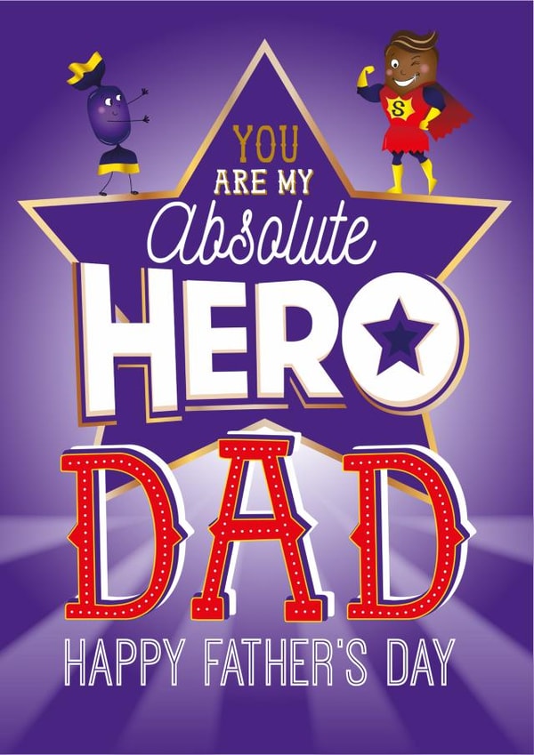 Dad Cadbury Chocolate Hero Card - Father's Day created by  la la la     Designs