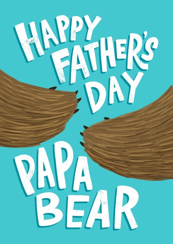 Father's Day Card - Papa Bear created by Violet and Alfie