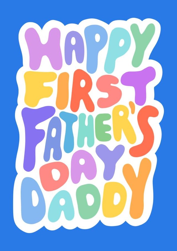 First Father's Day Card - For Daddy created by Violet and Alfie