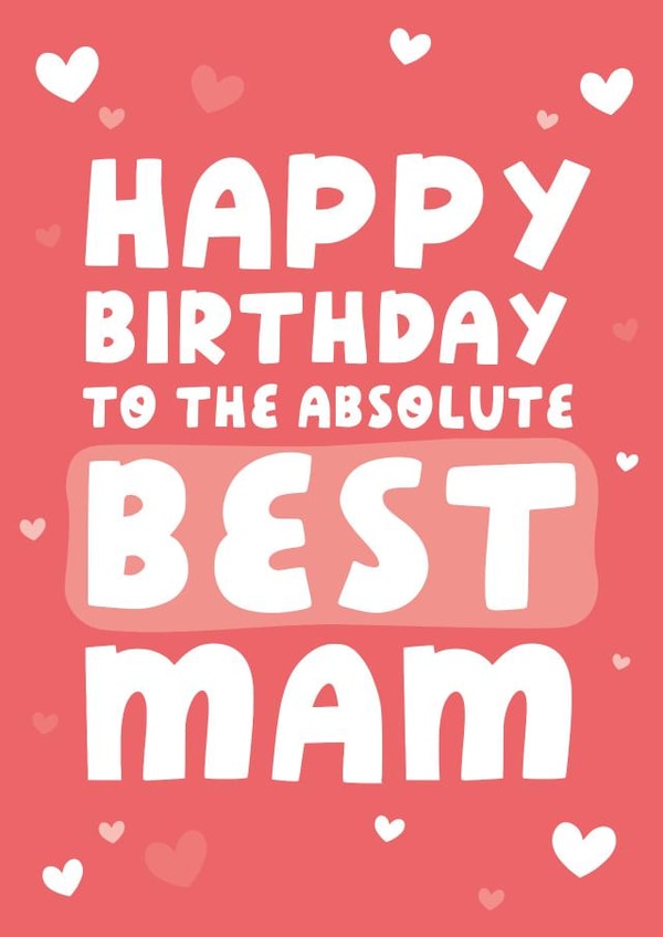Best Mam Birthday Card created by Yasmin Atherton