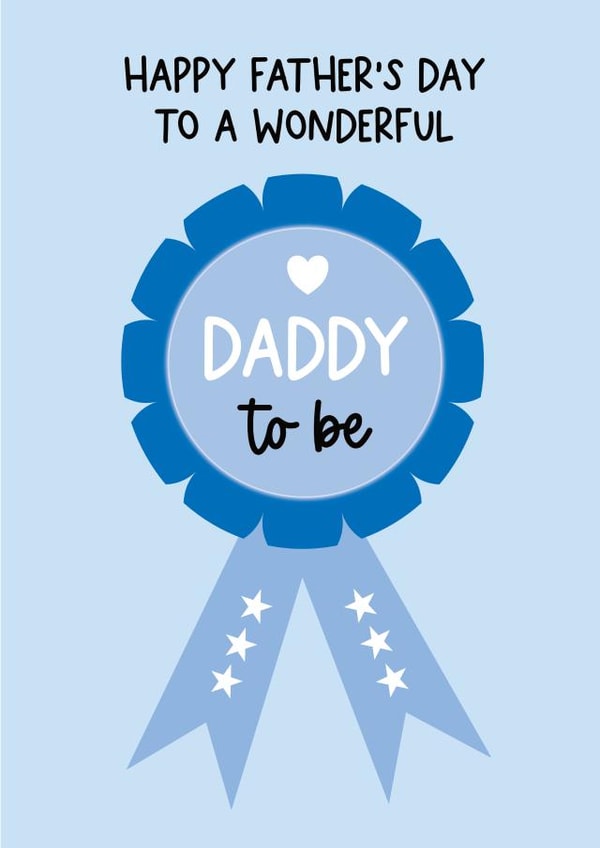 Cute Father's Day Card - Daddy to Be created by Word Up Creative