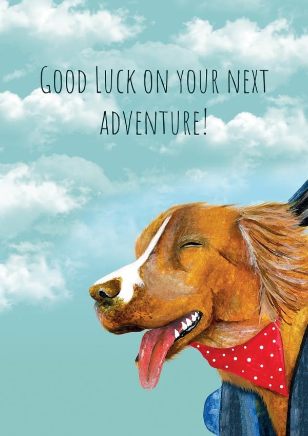 Good luck on your next adventure!-A fun leaving card! created by JodieArt
