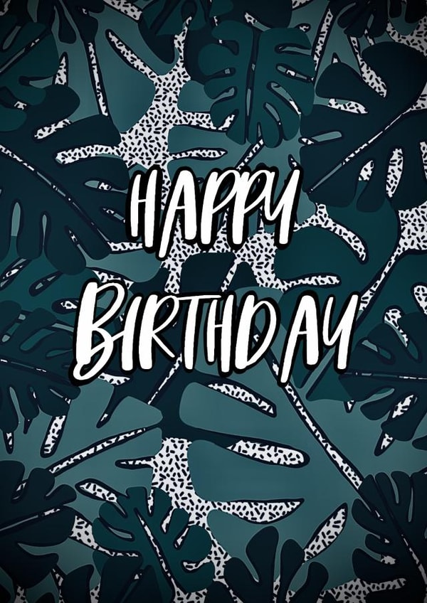 Tropical leaf design created by Leanne Congdon