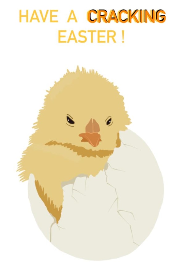 Have a Cracking Easter Card With Chick created by Daisy’s Design