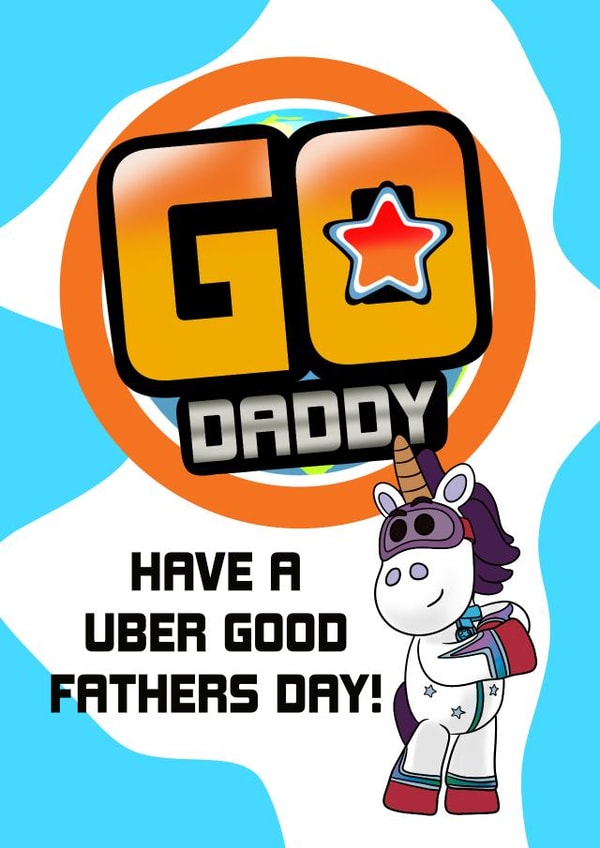 Cute Unicorn Fathers Day Card created by SeariouslyCreative