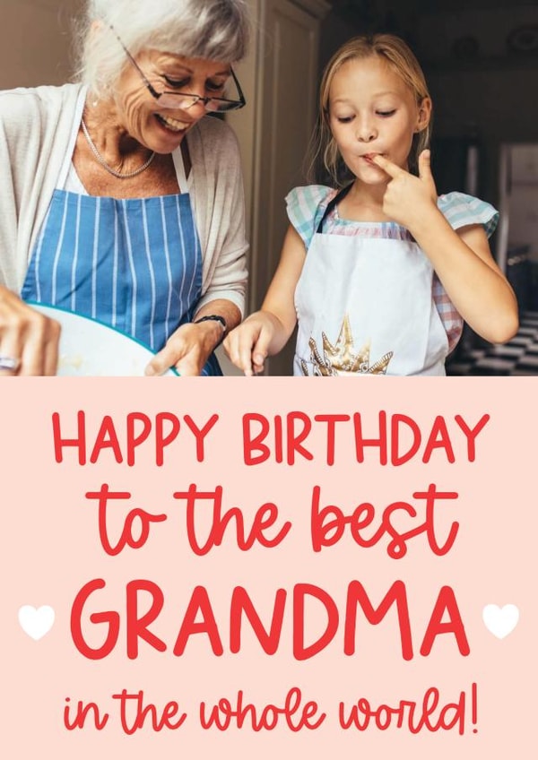love best Birthday Personalised Photo Card 5901 created by Word Up Creative