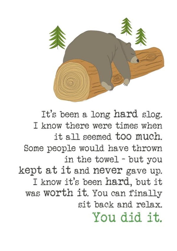 You did it - Well done - congratulations - Exam results - graduation created by Dandelion Stationery