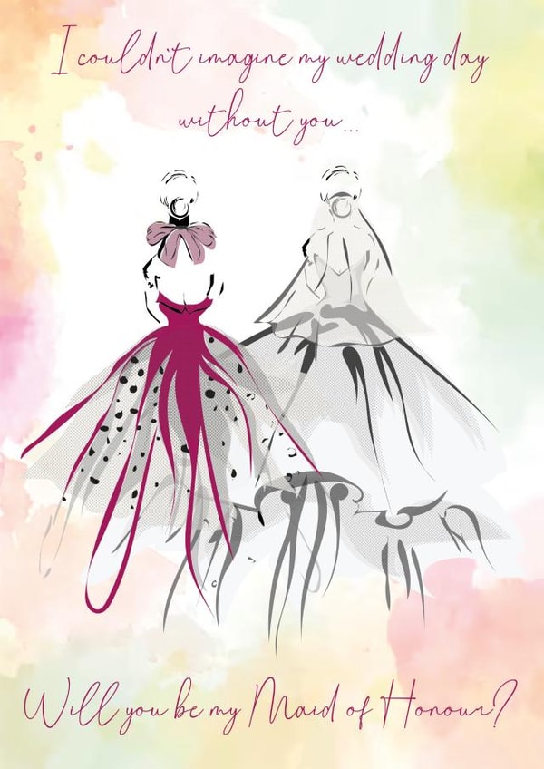 Maid of Honour Card created by @alessia_oliveri_design