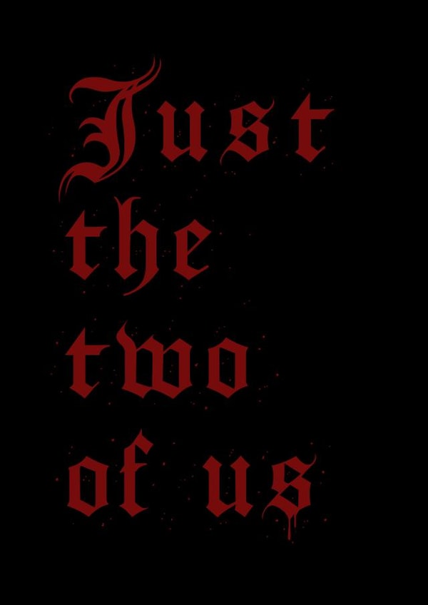 Dark anniversary card for just the two of us created by B V R N T paper