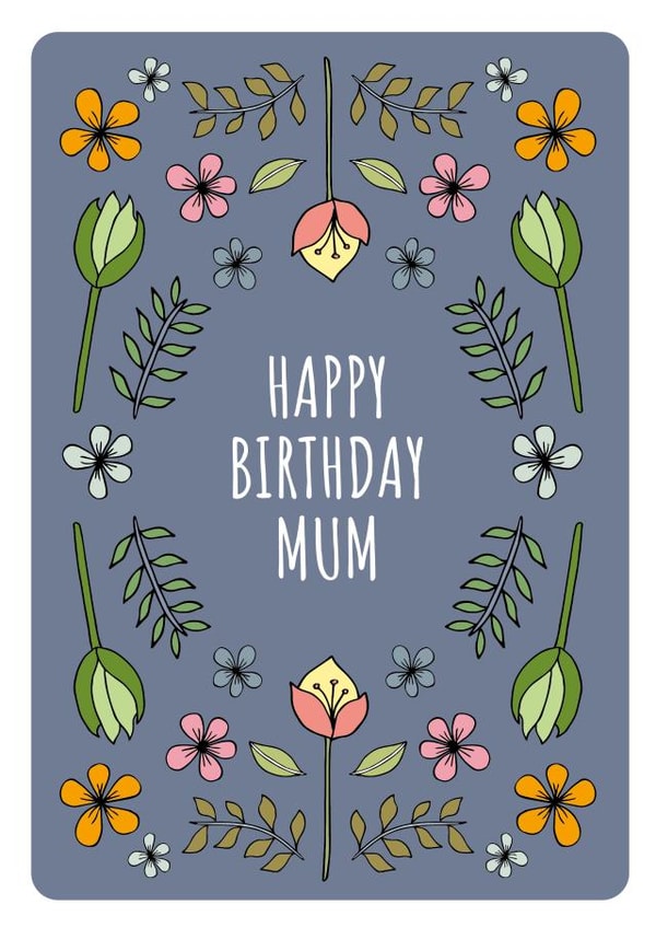 Pretty Birthday Card Suitable For Lovely Mums - Floral created by Amy Munro